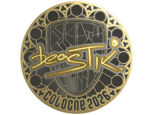 Sticker | beastik (Gold) | Cologne 2026
