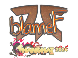 Sticker | blameF (Glitter) | Shanghai 2024