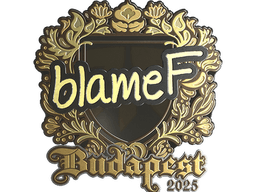 Sticker | blameF (Gold) | Budapest 2025
