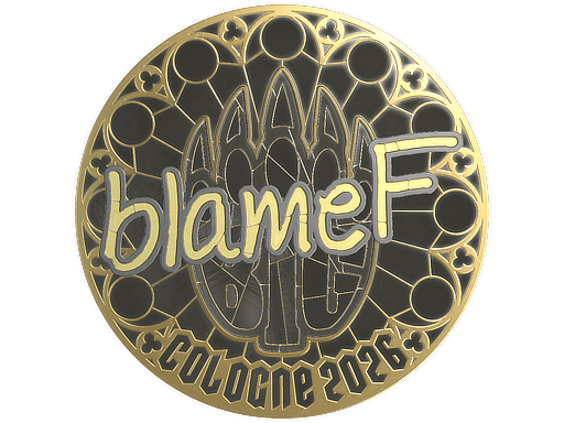 Sticker | blameF (Gold) | Cologne 2026