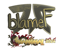 Sticker | blameF (Gold) | Shanghai 2024