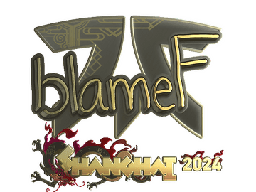 Sticker | blameF (Gold) | Shanghai 2024