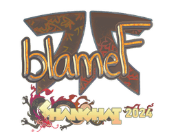 Sticker | blameF (Holo) | Shanghai 2024