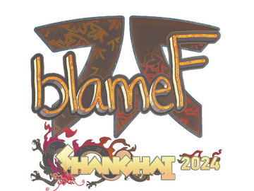 Sticker | blameF (Holo) | Shanghai 2024