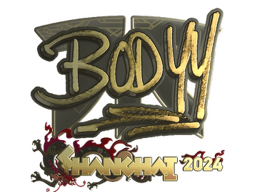 Sticker | bodyy (Gold) | Shanghai 2024