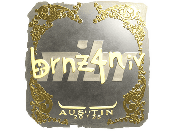 Sticker | brnz4n (Gold) | Austin 2025