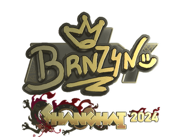 Sticker | brnz4n (Gold) | Shanghai 2024