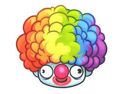Sticker | Clown Wig