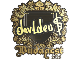 Sticker | dav1deuS (Gold) | Budapest 2025