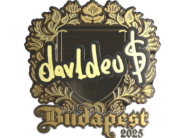 Sticker | dav1deuS (Gold) | Budapest 2025