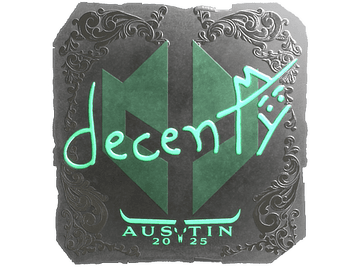 Sticker | decenty (Foil) | Austin 2025