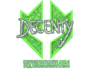 Sticker | decenty (Glitter) | Copenhagen 2024