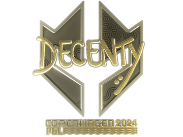 Sticker | decenty (Gold) | Copenhagen 2024