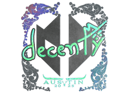 Sticker | decenty (Holo) | Austin 2025