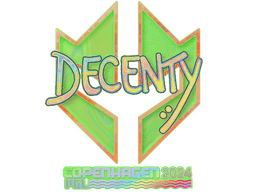 Sticker | decenty (Holo) | Copenhagen 2024