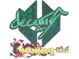 Sticker | decenty (Holo) | Shanghai 2024