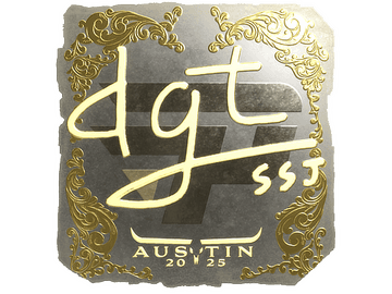Sticker | dgt (Gold) | Austin 2025