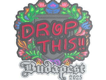 Sticker | drop (Embroidered) | Budapest 2025