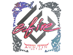 Sticker | efire (Holo) | Austin 2025