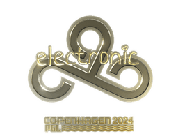Sticker | electronic (Gold) | Copenhagen 2024