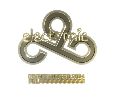 Sticker | electronic (Gold) | Copenhagen 2024