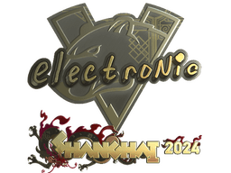 Sticker | electronic (Gold) | Shanghai 2024