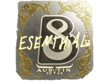Sticker | esenthial (Gold) | Austin 2025