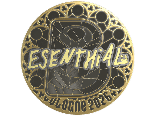 Sticker | esenthial (Gold) | Cologne 2026