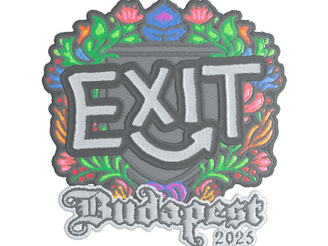 Sticker | exit (Embroidered) | Budapest 2025