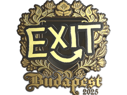Sticker | exit (Gold) | Budapest 2025