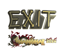 Sticker | exit (Gold) | Shanghai 2024