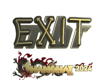 Sticker | exit (Gold) | Shanghai 2024