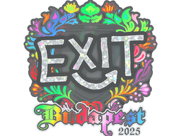 Sticker | exit (Holo) | Budapest 2025