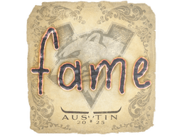Sticker | fame | Austin 2025
