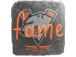 Sticker | fame (Foil) | Austin 2025