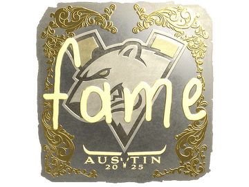 Sticker | fame (Gold) | Austin 2025