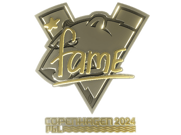 Sticker | fame (Gold) | Copenhagen 2024