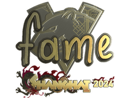 Sticker | fame (Gold) | Shanghai 2024