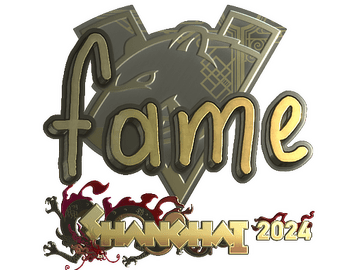 Sticker | fame (Gold) | Shanghai 2024