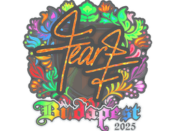 Sticker | fEAR (Holo) | Budapest 2025