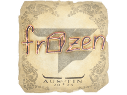 Sticker | frozen | Austin 2025