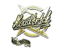 Sticker | headtr1ck (Gold) | Paris 2023