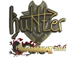 Sticker | huNter- (Gold) | Shanghai 2024