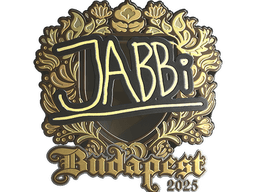 Sticker | jabbi (Gold) | Budapest 2025
