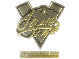 Sticker | Jame (Gold) | Copenhagen 2024