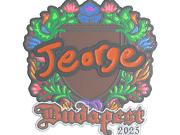Sticker | jeorge (Embroidered) | Budapest 2025