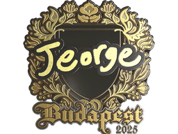 Sticker | jeorge (Gold) | Budapest 2025