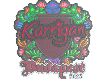 Sticker | karrigan (Embroidered) | Budapest 2025