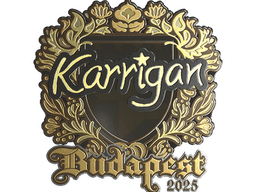 Sticker | karrigan (Gold) | Budapest 2025