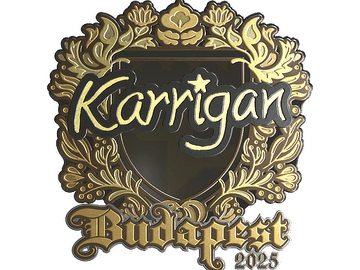 Sticker | karrigan (Gold) | Budapest 2025